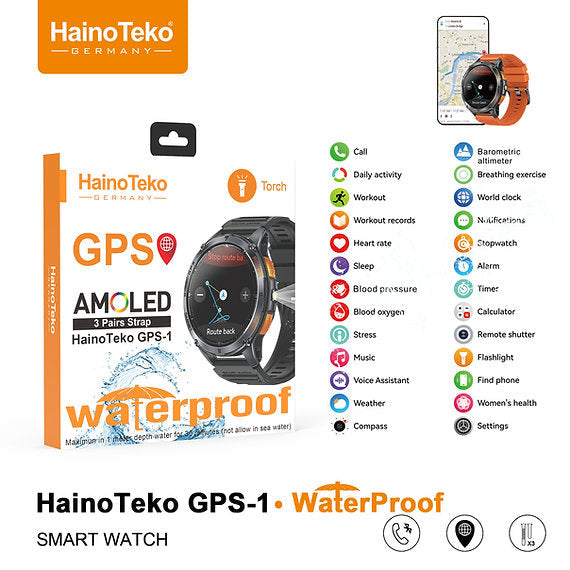 Haino Teko GPS-1 water proof Smart watch
