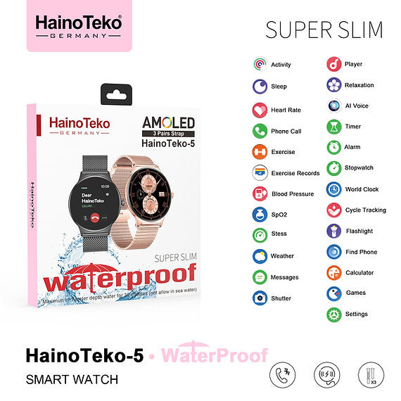 Haino Teko-5 Water Proof Smart Watch