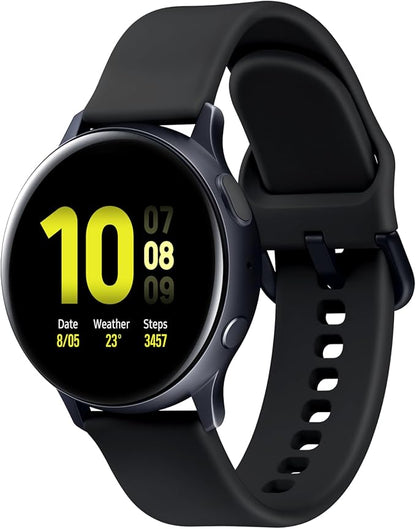 Active 2 Smartwatch (Bluetooth, 44mm) Black, Aluminium Dial, Silicon Strap, Steel Chain