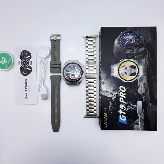 Laxasfit Watch GT5 Pro 46mm Smartwatch, Sharp-Edged Design, upto14 Days Battery Life, Pro-level Sports Watch, iOS & Android Compatible