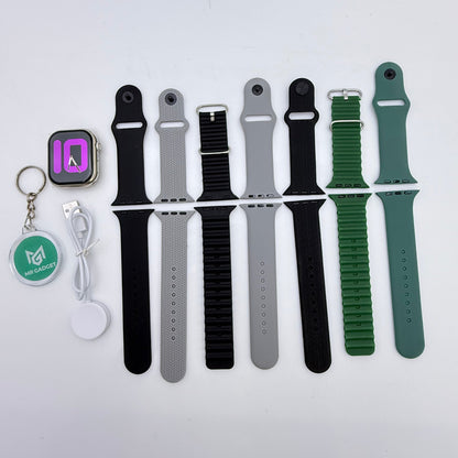 TLTM M42 Ultra 7in1 Smart Watch 2.02" HD Big Screen Men Women Smartwatch Bluetooth Call Bluetooth Music Sleep Monitoring Wireless Charging Watch