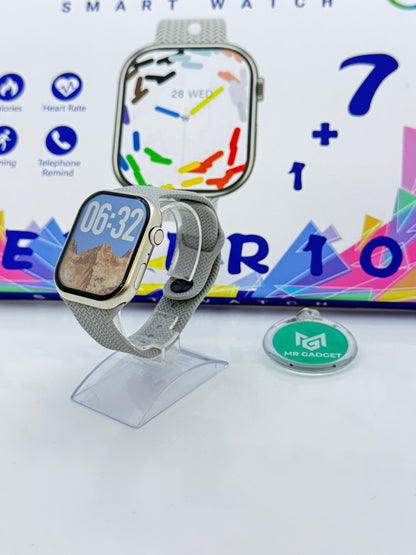 Series 10 Smart Watch With Seven Straps , Amoled Display (TLTM- M38)