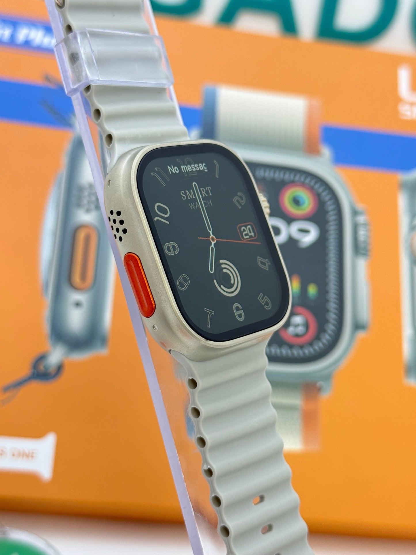 FG01 Ultra 7 In 1 Strap New Smart Watch 49mm 2.01inch Full Touch Screen Sport Fitness Bluetooth Call Smartwatch Life Waterproof Heart Rate Blood Pressure Sleep Monitor