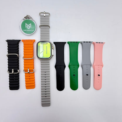 FG01 Ultra 7 In 1 Strap New Smart Watch 49mm 2.01inch Full Touch Screen Sport Fitness Bluetooth Call Smartwatch Life Waterproof Heart Rate Blood Pressure Sleep Monitor