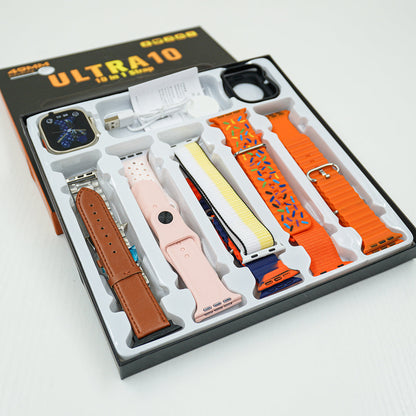 Ultra 10 Smart Watch With 10 Straps and Free Watch Protector
