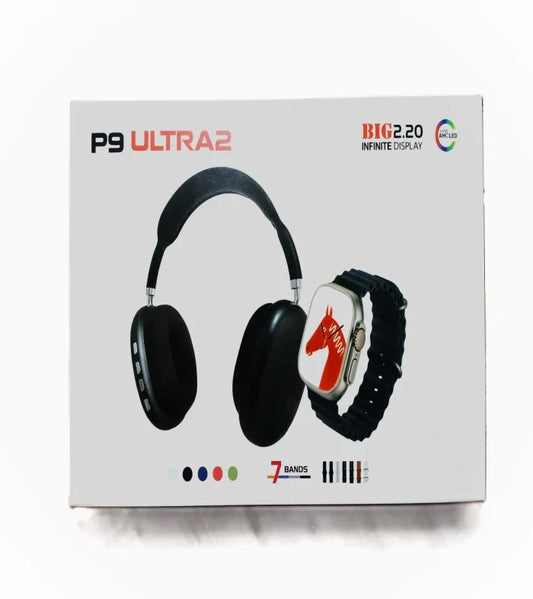 P9 Ultra 2 Smart Watch Combo with Headphones – Advanced Wearable Technology