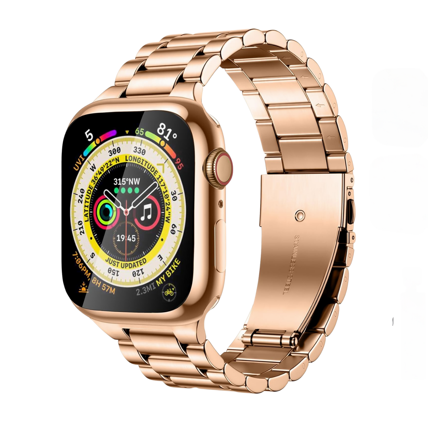 New Model Series X Smartwatch with Premium Metal Chain(allow to open parcel)